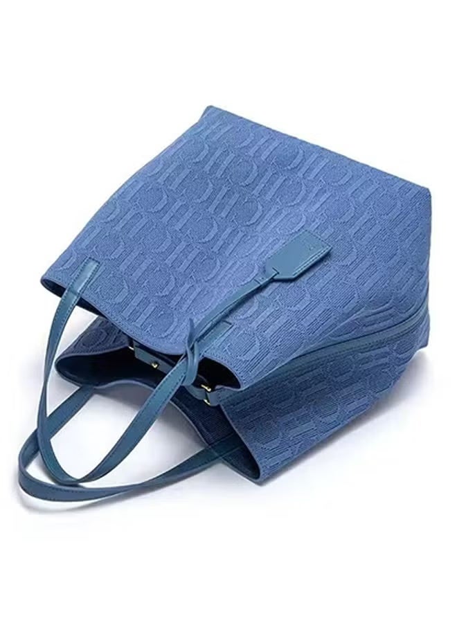 Chchmu CHCH New Fashionable Design Women's Large-capacity Tote Bag Blue - Image 2